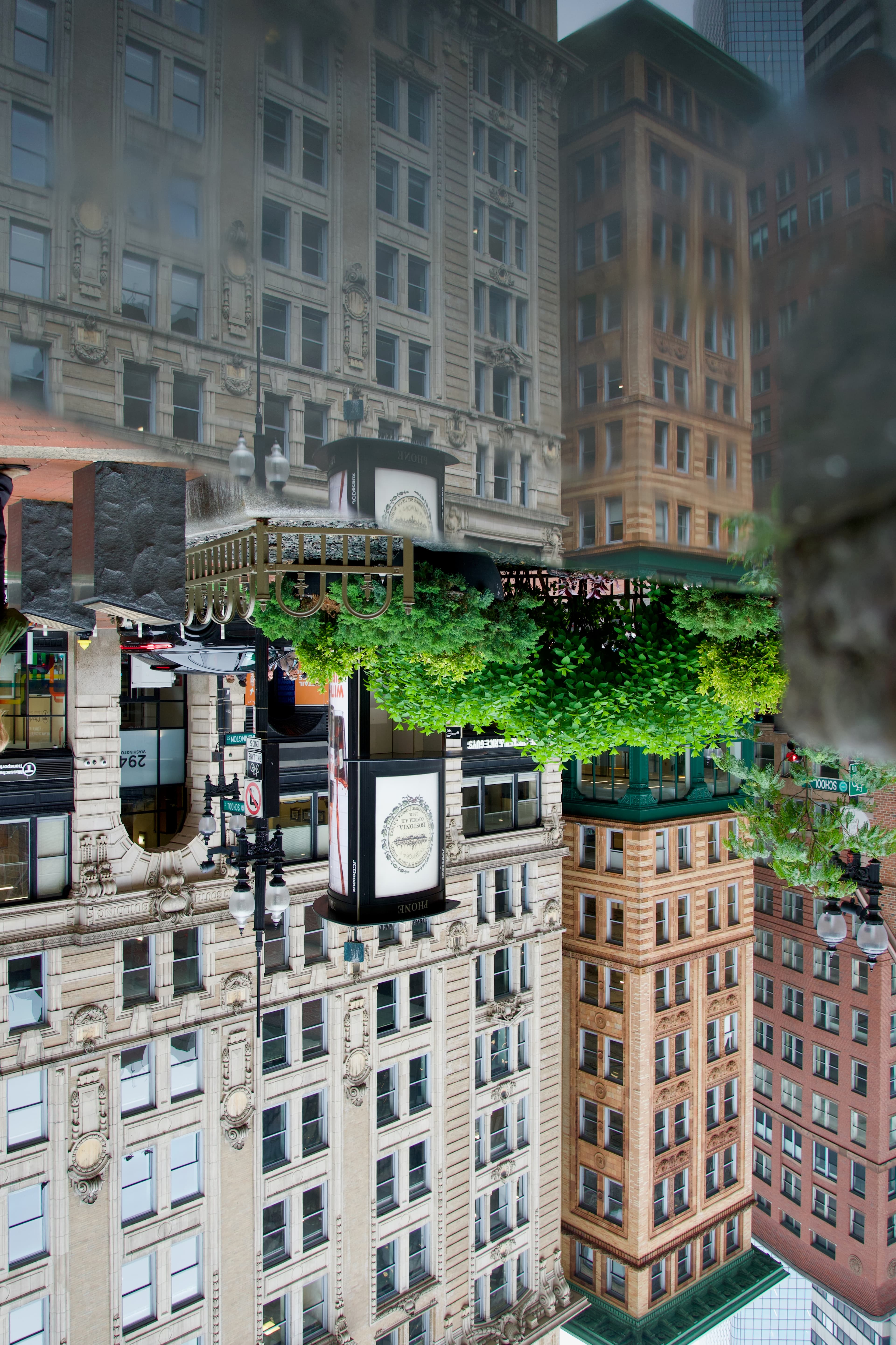 urban textures upside down