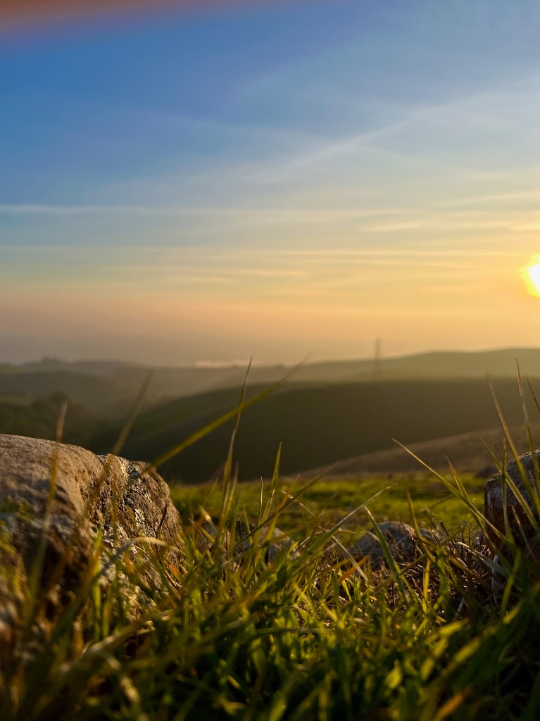 Golden hour hiking at Vargas Plateau.